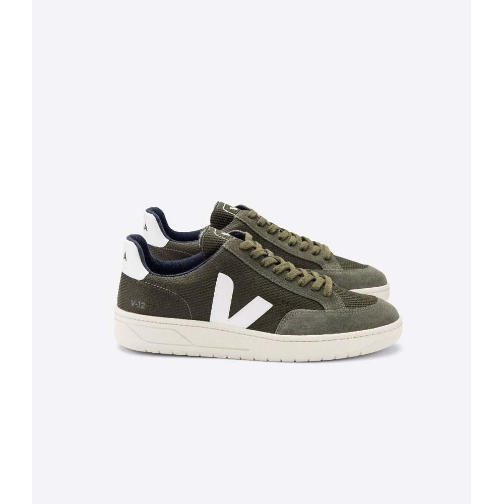 Veja V-12 B-MESH Joggesko Dame Olivengrønne | NO 672JPQ